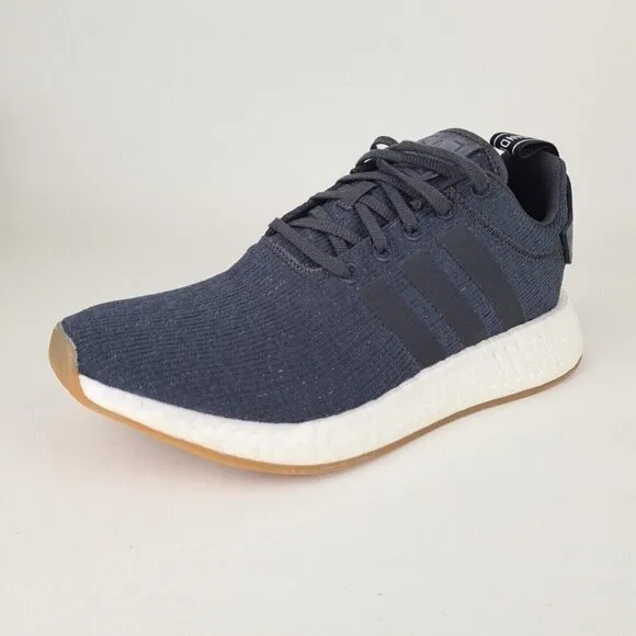 Adidas Men's NMD R2 Sneakers Mesh Athletic Shoes UTIBLACK