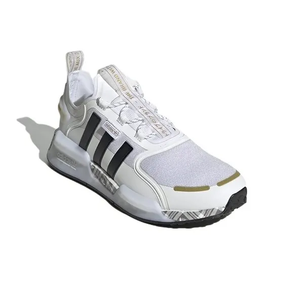 Adidas NMD_R1 V3 ‘White Gold Plaid’ Sneakers ID6712