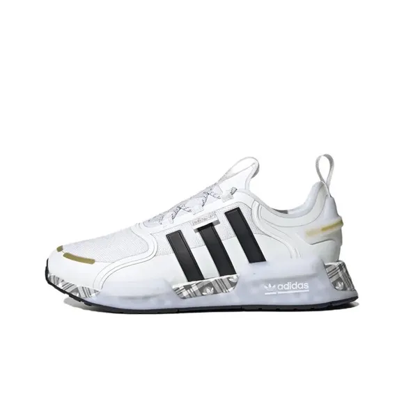 Adidas NMD_R1 V3 ‘White Gold Plaid’ Sneakers ID6712