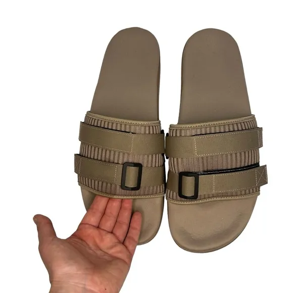 Adidas Originals Adilette 2.0 Pride Slides Sz 13 Tan