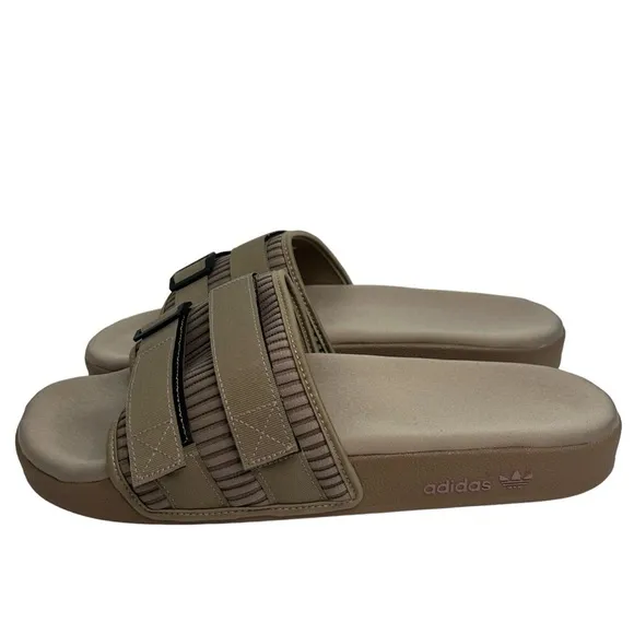 Adidas Originals Adilette 2.0 Pride Slides Sz 13 Tan