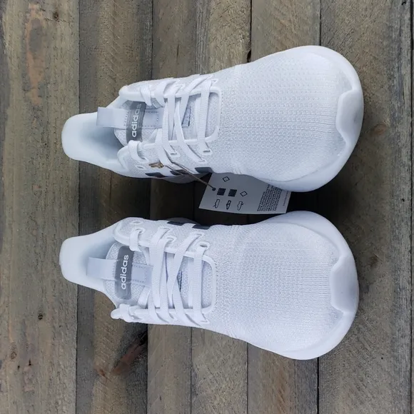 adidas Puremotion Wide Women's Running Sneakers White Metallic Silver