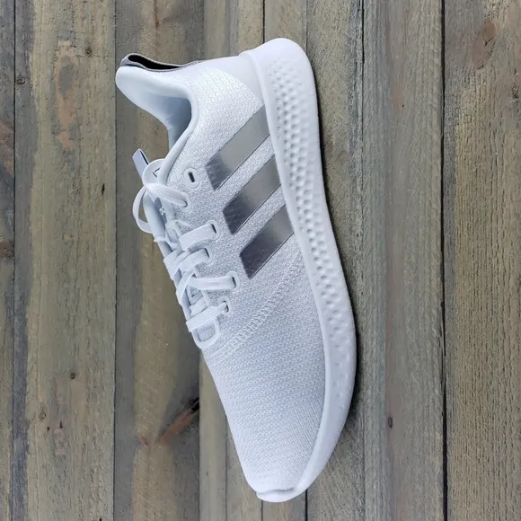 adidas Puremotion Wide Women's Running Sneakers White Metallic Silver