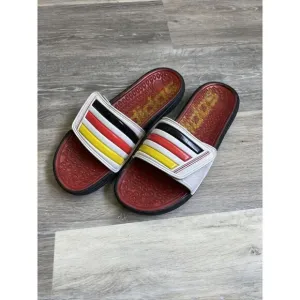 Adidas Retrossage fit foam Germany Country Flag slides strap comfort comfy Sz 10