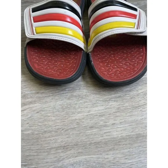 Adidas Retrossage fit foam Germany Country Flag slides strap comfort comfy Sz 10