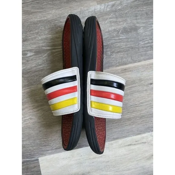 Adidas Retrossage fit foam Germany Country Flag slides strap comfort comfy Sz 10
