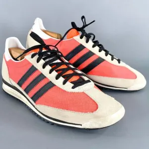 ADIDAS SL 72 Orange Beige Mixed Materials Mesh Sneakers