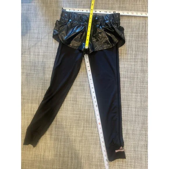 ADIDAS X STELLA MCCARTNEY Performance Essentials Shorts Over Leggings Black XS