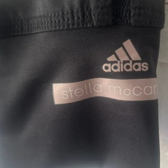 ADIDAS X STELLA MCCARTNEY Performance Essentials Shorts Over Leggings Black XS