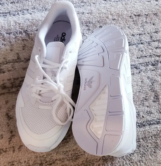 Adidas ZX 1K Boost White Sneakers NEW