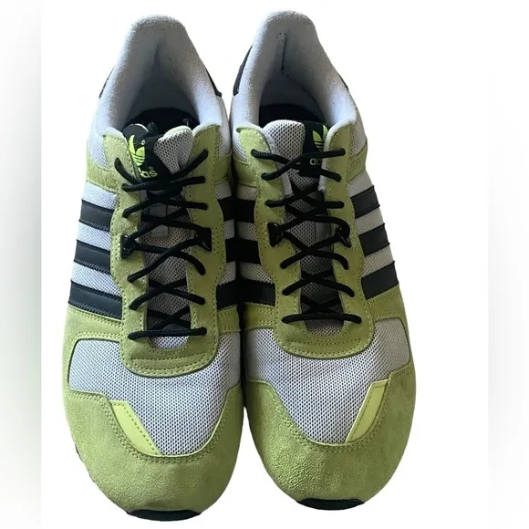 ADIDAS ZX 700 Fluorescent Green Black White Sneakers Mens Size 12 ECU