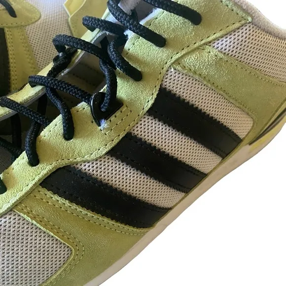 ADIDAS ZX 700 Fluorescent Green Black White Sneakers Mens Size 12 ECU
