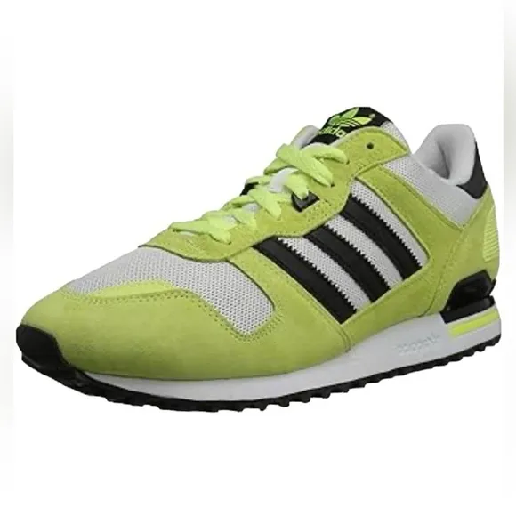 ADIDAS ZX 700 Fluorescent Green Black White Sneakers Mens Size 12 ECU