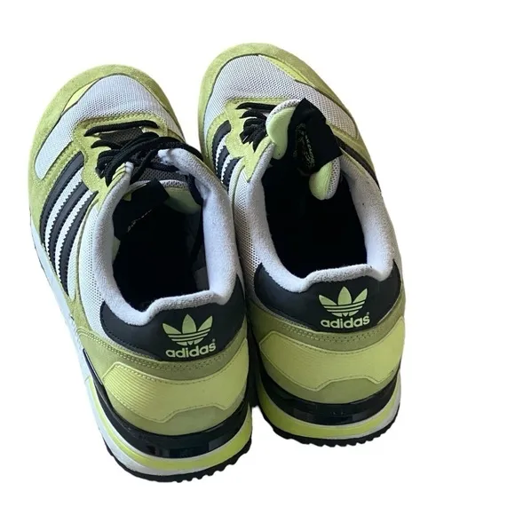 ADIDAS ZX 700 Fluorescent Green Black White Sneakers Mens Size 12 ECU