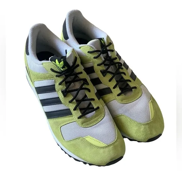 ADIDAS ZX 700 Fluorescent Green Black White Sneakers Mens Size 12 ECU