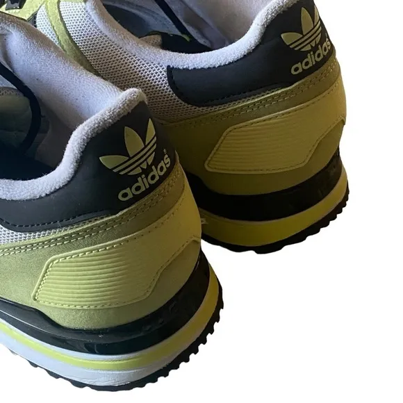 ADIDAS ZX 700 Fluorescent Green Black White Sneakers Mens Size 12 ECU