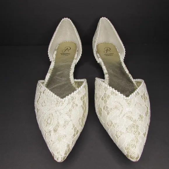 Adrianna Papell Bridal D'Orsay Ballet Flats 11