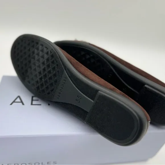 AEROSOLES Big Bet Brown Ballet Comfort Flats - US 5.5 M