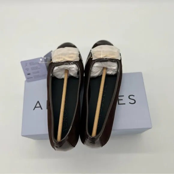 AEROSOLES Big Bet Brown Ballet Comfort Flats - US 5.5 M