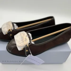 AEROSOLES Big Bet Brown Ballet Comfort Flats - US 5.5 M