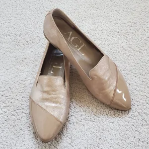 AGL Asymmetrical Cap Toe Loafers(Euro 36)