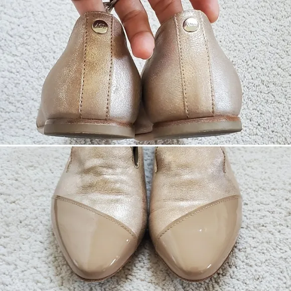 AGL Asymmetrical Cap Toe Loafers(Euro 36)