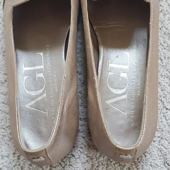 AGL Asymmetrical Cap Toe Loafers(Euro 36)