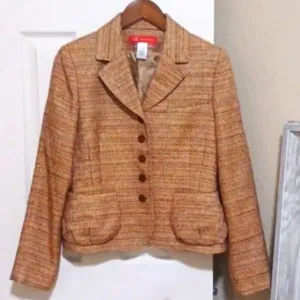 AK Cropped Tweed Blazer