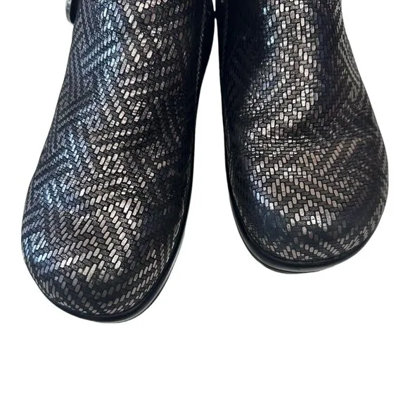 Alegria Women's Meri Fur Boots Pewter Dazzler Style MER-532  SIZE 36 US6 Comfort