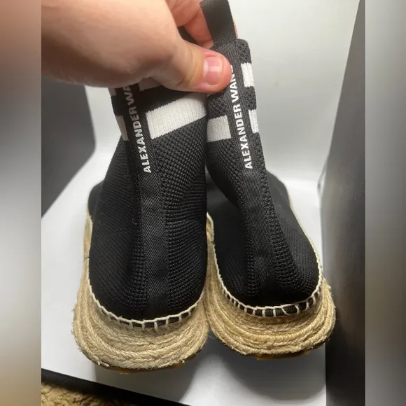 Alexander Wang High Ankle Sock Sneaker Espadrilles‎ Size 10