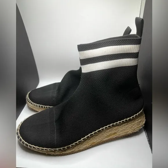 Alexander Wang High Ankle Sock Sneaker Espadrilles‎ Size 10