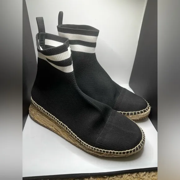 Alexander Wang High Ankle Sock Sneaker Espadrilles‎ Size 10