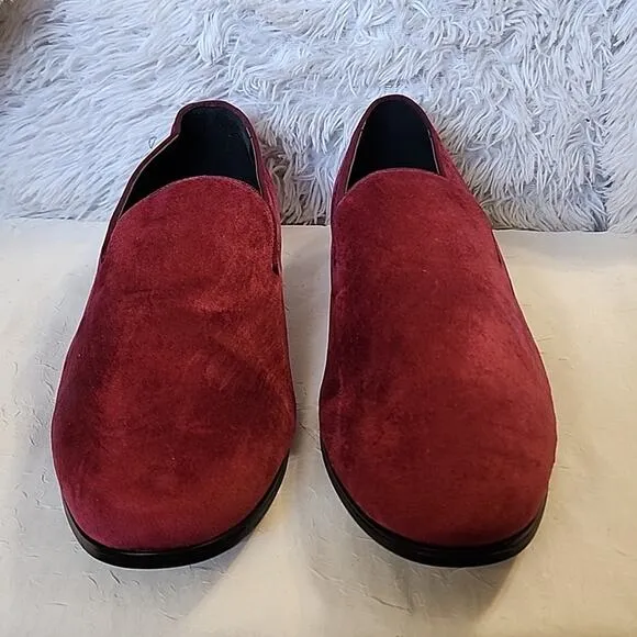 Alfani Men's Zion Red Smoking Slipper Loafers NWOB