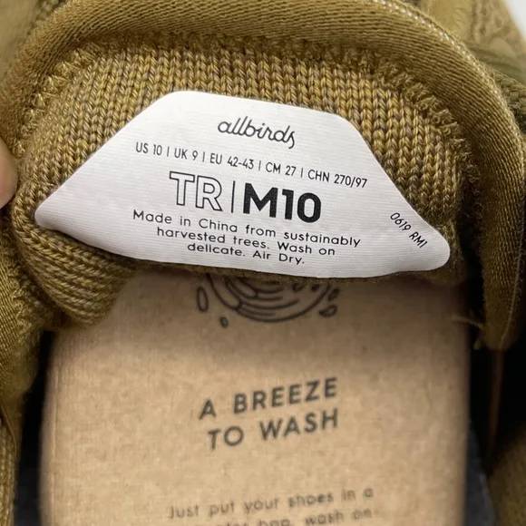 Allbirds Men's Sneakers in Olive and White