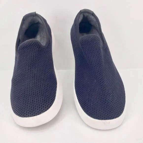 Allbirds Mens Tree Loungers Slip On Sneakers Navy White Size 11