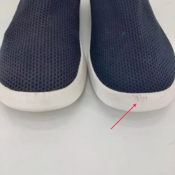 Allbirds Mens Tree Loungers Slip On Sneakers Navy White Size 11