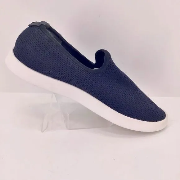 Allbirds Mens Tree Loungers Slip On Sneakers Navy White Size 11