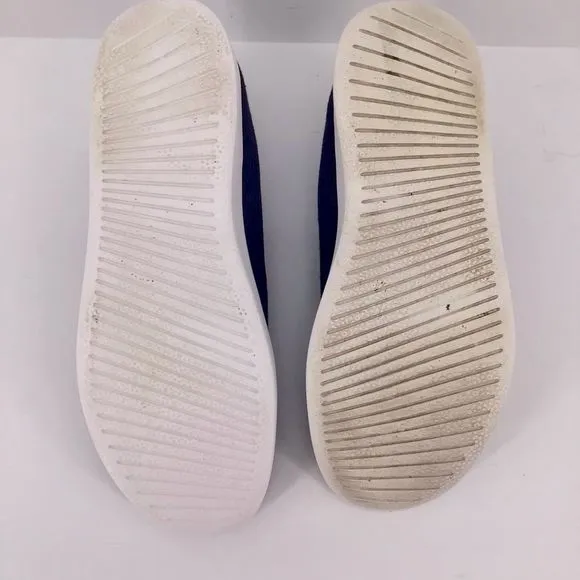 Allbirds Mens Tree Loungers Slip On Sneakers Navy White Size 11