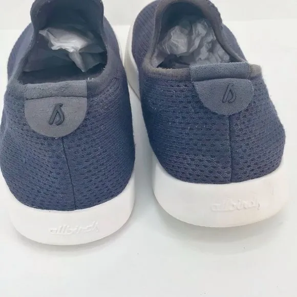 Allbirds Mens Tree Loungers Slip On Sneakers Navy White Size 11