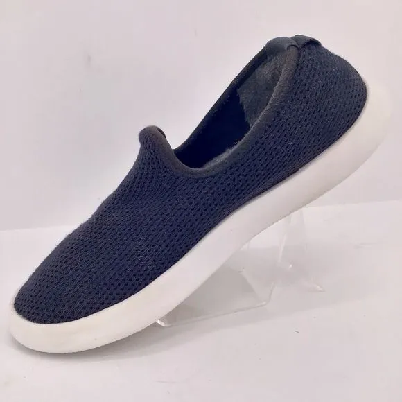 Allbirds Mens Tree Loungers Slip On Sneakers Navy White Size 11