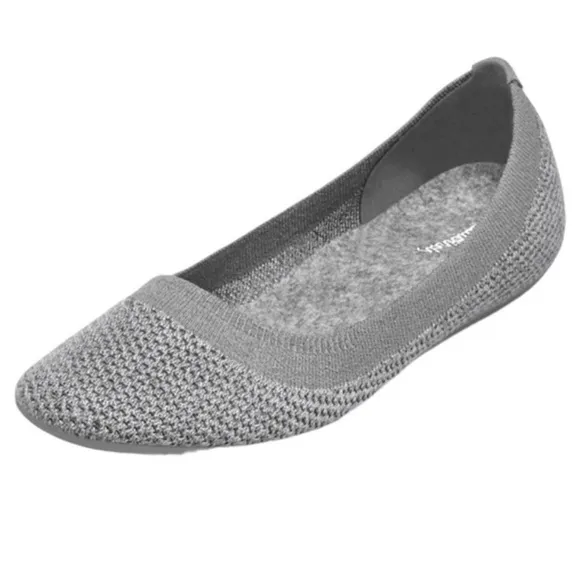 ALLBIRDS Tree Breezers Ballet Flats Heathered Mist Gray Size 8