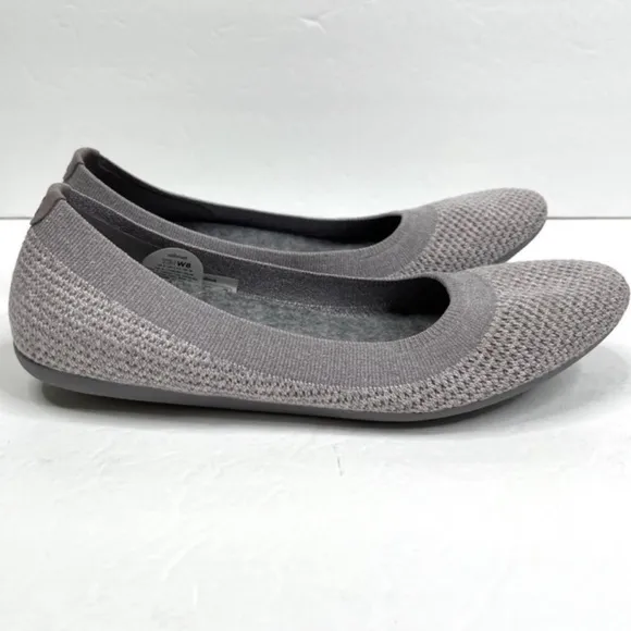 ALLBIRDS Tree Breezers Ballet Flats Heathered Mist Gray Size 8