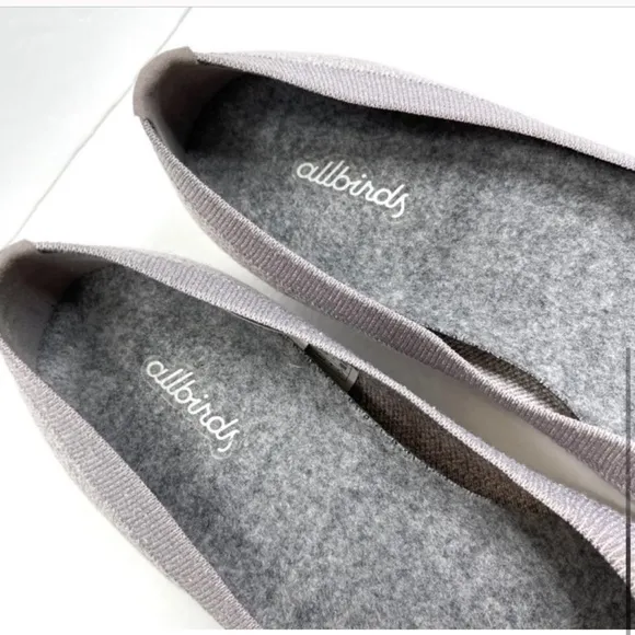 ALLBIRDS Tree Breezers Ballet Flats Heathered Mist Gray Size 8