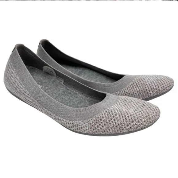 ALLBIRDS Tree Breezers Ballet Flats Heathered Mist Gray Size 8