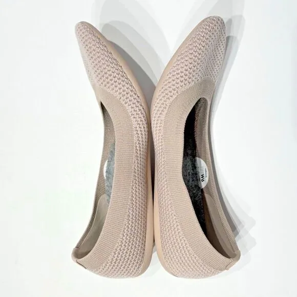Allbirds Tree Breezers Beige Knit Comfort Ballet Flats Women’s Size 6 Worn Once!