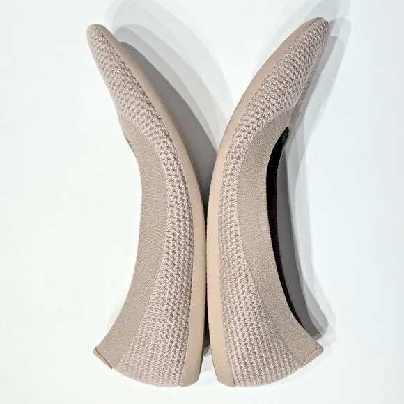 Allbirds Tree Breezers Beige Knit Comfort Ballet Flats Women’s Size 6 Worn Once!