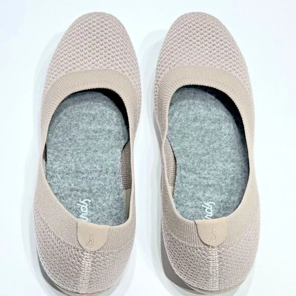 Allbirds Tree Breezers Beige Knit Comfort Ballet Flats Women’s Size 6 Worn Once!