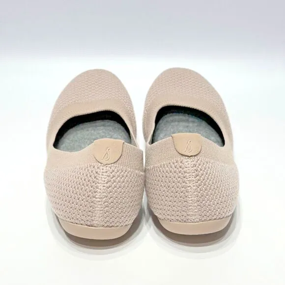 Allbirds Tree Breezers Beige Knit Comfort Ballet Flats Women’s Size 6 Worn Once!