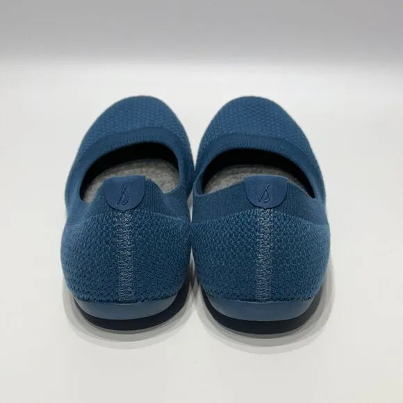 Allbirds Tree Breezers Blue Knit Comfort Ballet Flats Women’s Size 6 Worn Once!