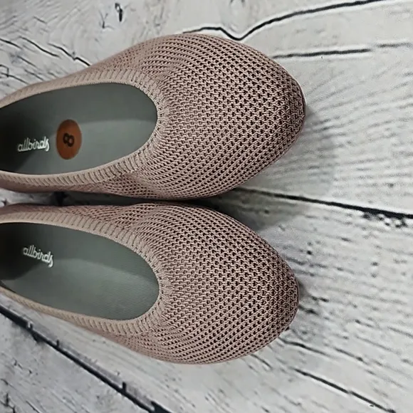 Allbirds Tree Breezers Pointed NWOT Women's Rose Mauve Pink  Ballet Flats Size 8